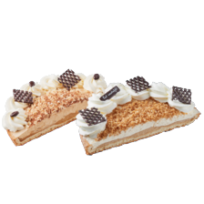 Cappuccino of Zwitserse roomvlaai